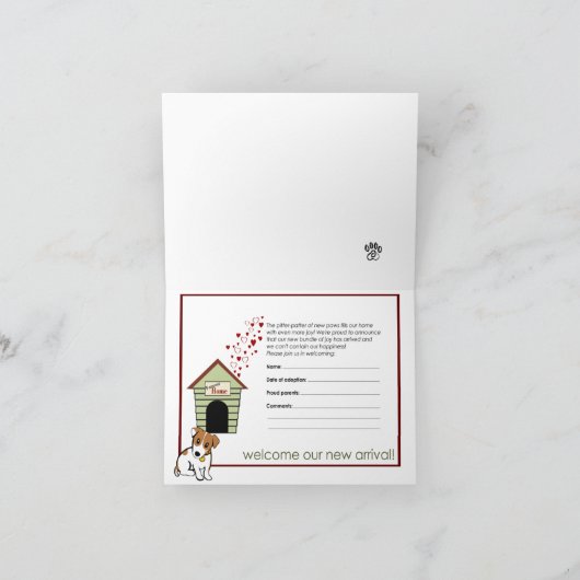 Karten für die Ankündigung (Innenseite)