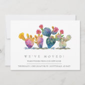 Karten für die Ankündigung bewegen Wasserfarbenkak (Vorderseite)