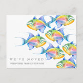 Karten für die Ankündigung der Bewegung farbenfroh (Vorderseite)