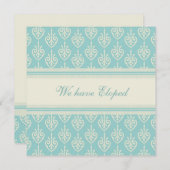 Karten für die Ankündigung von Aqua- und Cremerück (Vorne/Hinten)