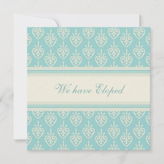 Karten für die Ankündigung von Aqua- und Cremerück (Vorderseite)