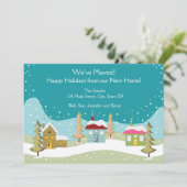 Karten für die Ankündigung von Feiertagen (Stehend Vorderseite)