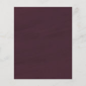 Karten für die Hochzeit im Herbst von Burgund und (Rückseite)