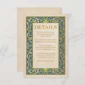 Karten für die Hochzeitdetails | Leuchtgarten (Vorne/Hinten)