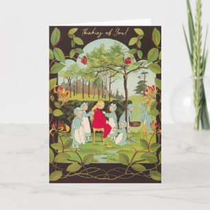 Karten für die kleine Prinzessin im Wald