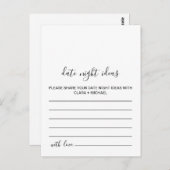 Karten für die Nacht in Schwarz und Weiß (Vorne/Hinten)