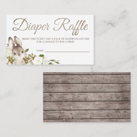 Karten für die Windeln-Raffelkarte für das Baby Du (Vorne/Hinten)