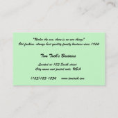 Karten für Familienunternehmen (Rückseite)