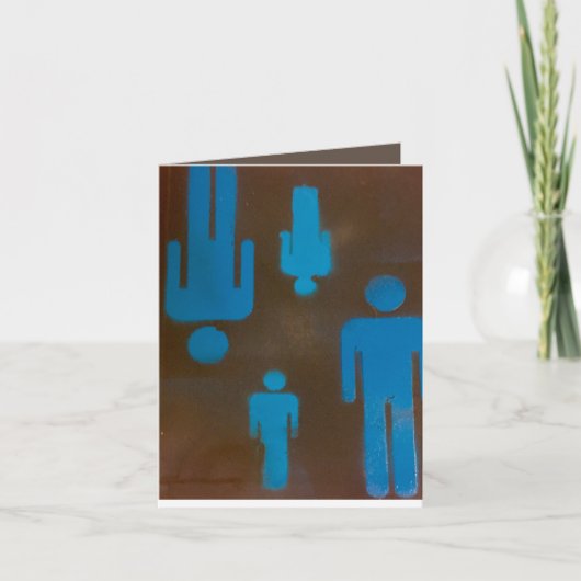 Karten für Frauen 4" x 5,6" Grußkarte (Vorderseite)