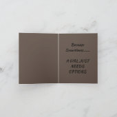 Karten für Frauen 4" x 5,6" Grußkarte (Innenseite)