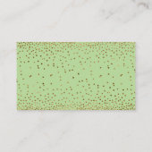 Karten für Gold und Green Confetti-Windeln (Rückseite)