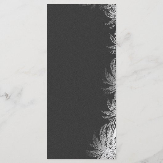 Karten für Hochzeiten am Strand mit Palmenblättern (Rückseite)