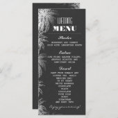 Karten für Hochzeiten am Strand mit Palmenblättern (Vorne/Hinten)