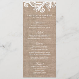 Karten für Hochzeiten in Burlap und Lace