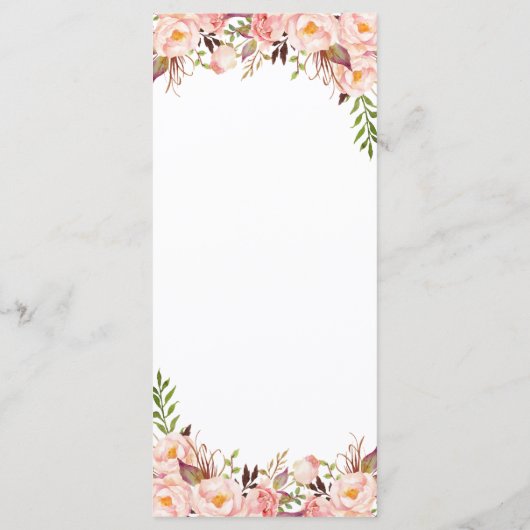 Karten für Hochzeiten von "Peony Blush" in Rosa un (Rückseite)