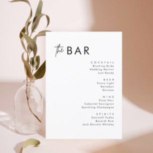 Karten für Minimalistische 12x18 Wedding Drinks Ba