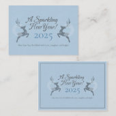 Karten für neue Jahre 2025 (Vorne/Hinten)