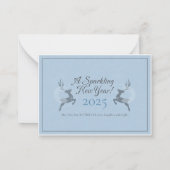 Karten für neue Jahre 2025 (Rückseite)