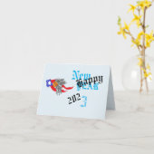 Karten für neue Jahre: Gute Neujahrsjahre 2023 (Gelbe Blume)