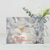 Karten für offene Hauseinladungen (Stehend Vorderseite)