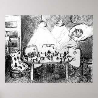 Karten für Personen Poster