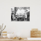 Karten für Personen Poster (Küche)