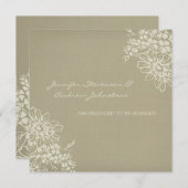 Karten für Vintage Verlobung (Vorne/Hinten)