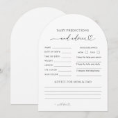 Karten für Vorhersagen und Ratschläge zur Babypart (Vorne/Hinten)