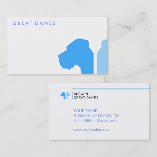 Karten G R E A T D A N E S (Vorne/Hinten)