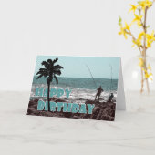 Karten - Geburtstag von Angeln und Anglern (Gelbe Blume)