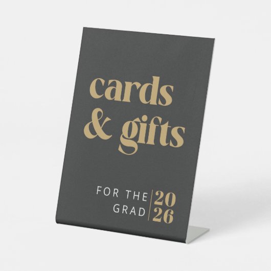 Karten & Geschenke Abschlussfeier Sockelschild (Vorderseite)