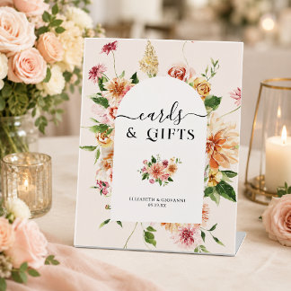 Karten & Geschenke | Afterglow Garden Hochzeit Sockelschild