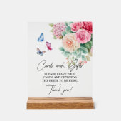 Karten & Geschenke Blüht Schmetterlinge Junggesell Acrylschild (Vorderseite)