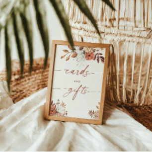 Karten & Geschenke Boho Brautparty Terrakotta Post Poster