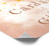 Karten & Geschenke Boho Regenbogen Gold Sterne mag Poster (Ecke)