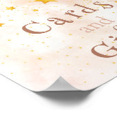 Karten & Geschenke Boho Regenbogen Gold Sterne mag Poster (Ecke)