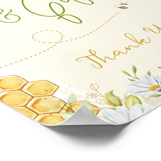 Karten Geschenke Bumblebee Party Bridal Bee Baby D Poster (Ecke)