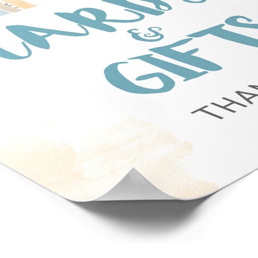 Karten & Geschenke Duschgel Blue Boho Regenbogen Poster (Ecke)