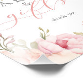 Karten Geschenke Elegantes rosa Blumenstrauß Baby Fotodruck (Ecke)