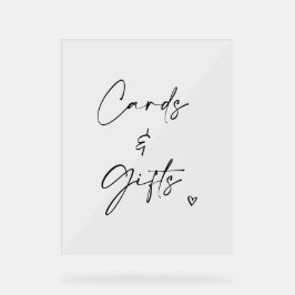 Karten & Geschenke Hochzeitspodest-Schild Minimali Acrylschild
