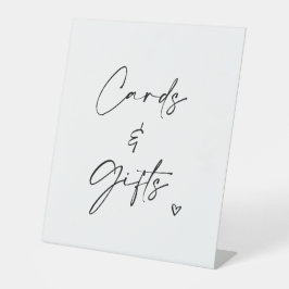 Karten & Geschenke Hochzeitspodest-Schild Minimali Sockelschild
