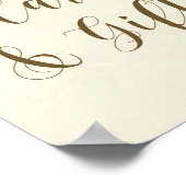 Karten Geschenke Hochzeitszeichen Elfenbein Rosa F Poster (Ecke)