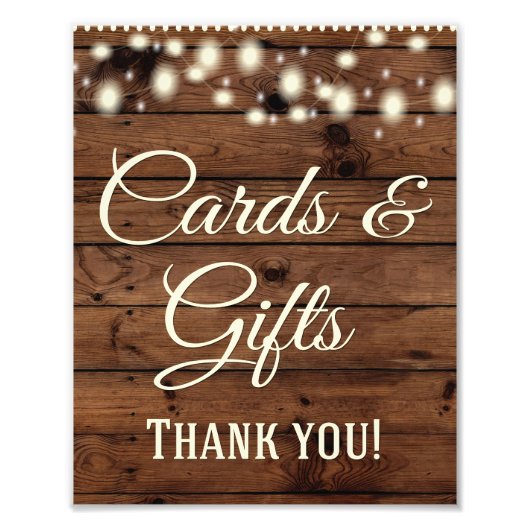 Karten, Geschenke, Hochzeitszeichen, Hochzeitsdeko Fotodruck (Vorne)