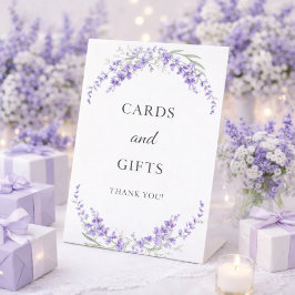 Karten Geschenke Lavendel Veilchen Blumen aquarell Sockelschild