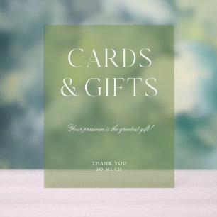 Karten & Geschenke Sage Green Hochzeit Acrylschild