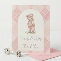 Karten & Geschenke  Schild Golfturnier Rosa Babypa