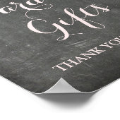 Karten Geschenke Schild Rosa Aquarellfarben Blumen (Ecke)