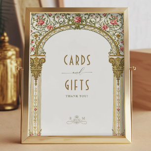 Karten & Geschenke Schild Vintage