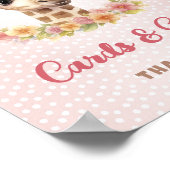 Karten Geschenke Table Giraffe Safari Baby Girl Du Poster (Ecke)