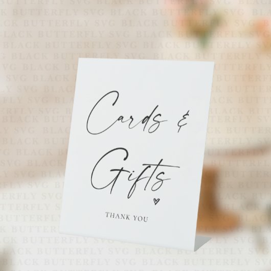 Karten & Geschenke Tischständer Schilder